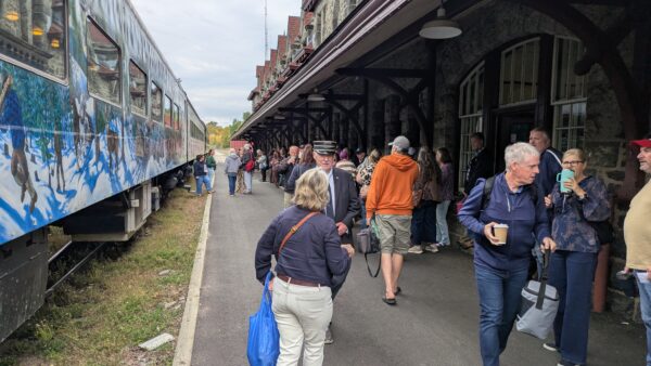 McAdam train ride raises funds for station restoration