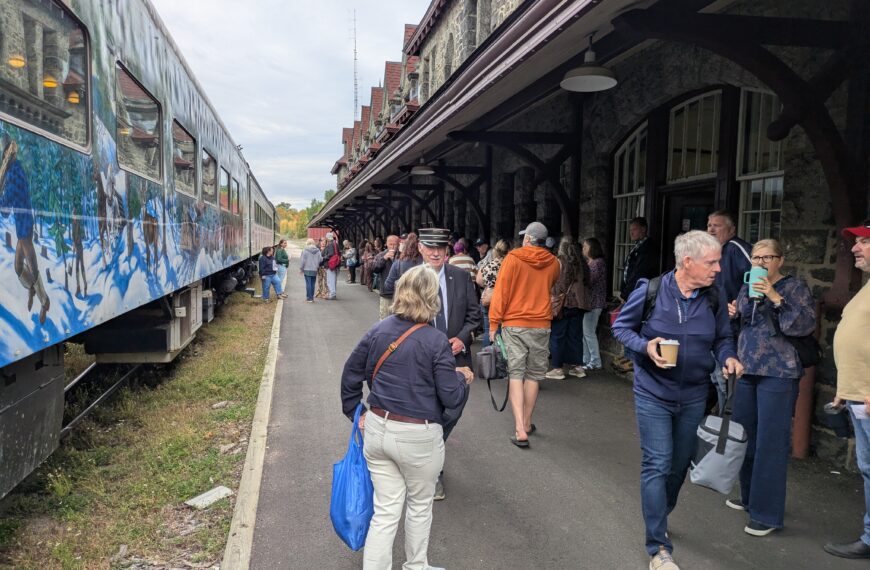 McAdam train ride raises funds for station restoration